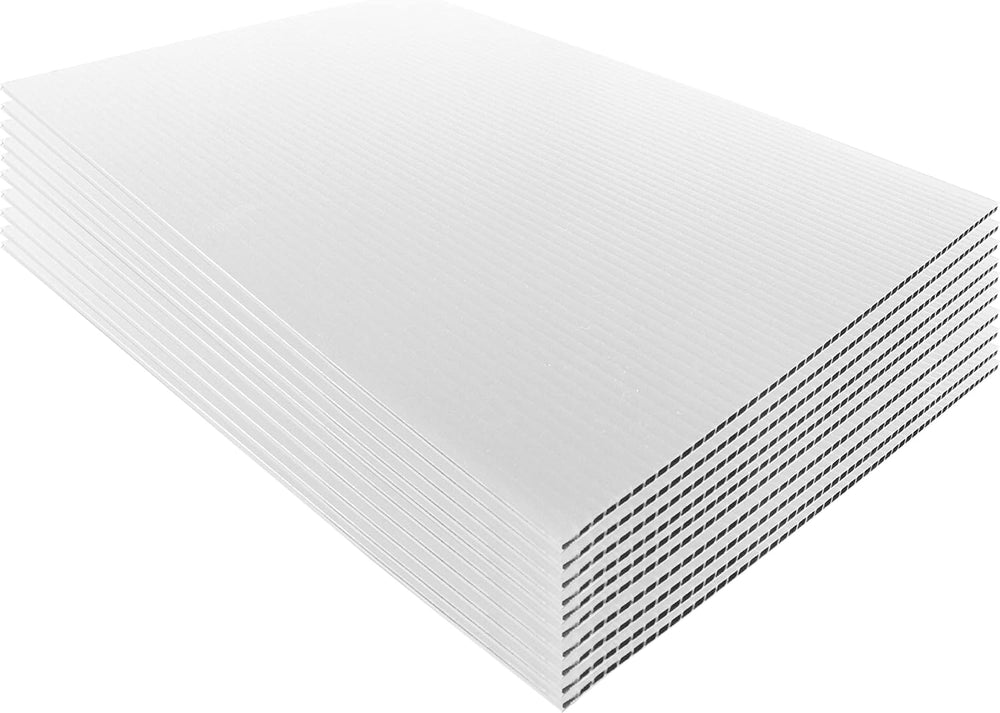 Corrugated Plastic Board 24x24 100Pack White Coroplast Sheets 24x24 Coroplast...