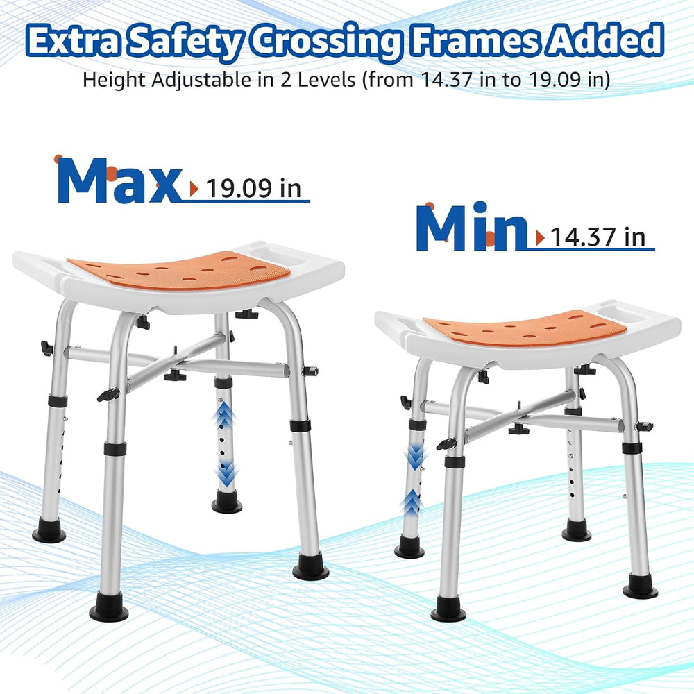 Shower Chair Bath Stool Seat 350 Lbs