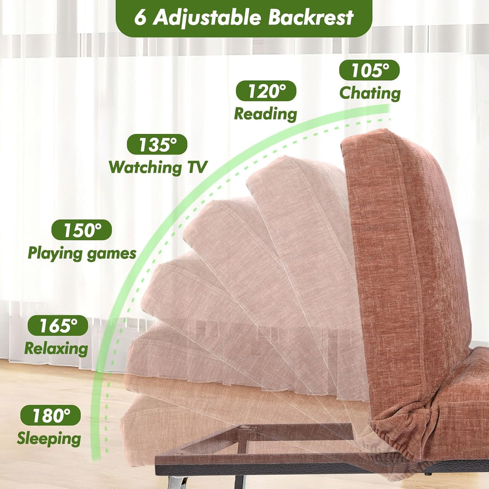 ZZW Sleeper Chair Bed Upgrade 4-in-1 to 5-in-1 Convertible Multi-fuction Sofa...
