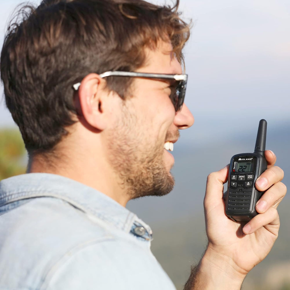 Midland T10 X-Talker FRS Walkie Talkie, Black, 2 Pack