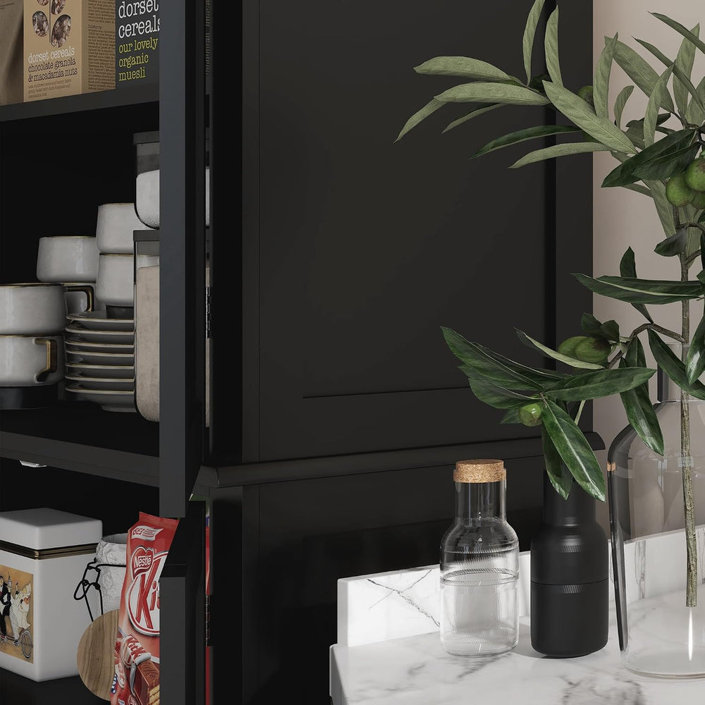30" D*16" W*72.5" H Freestanding Kitchen Pantry with 4 Adjusta...