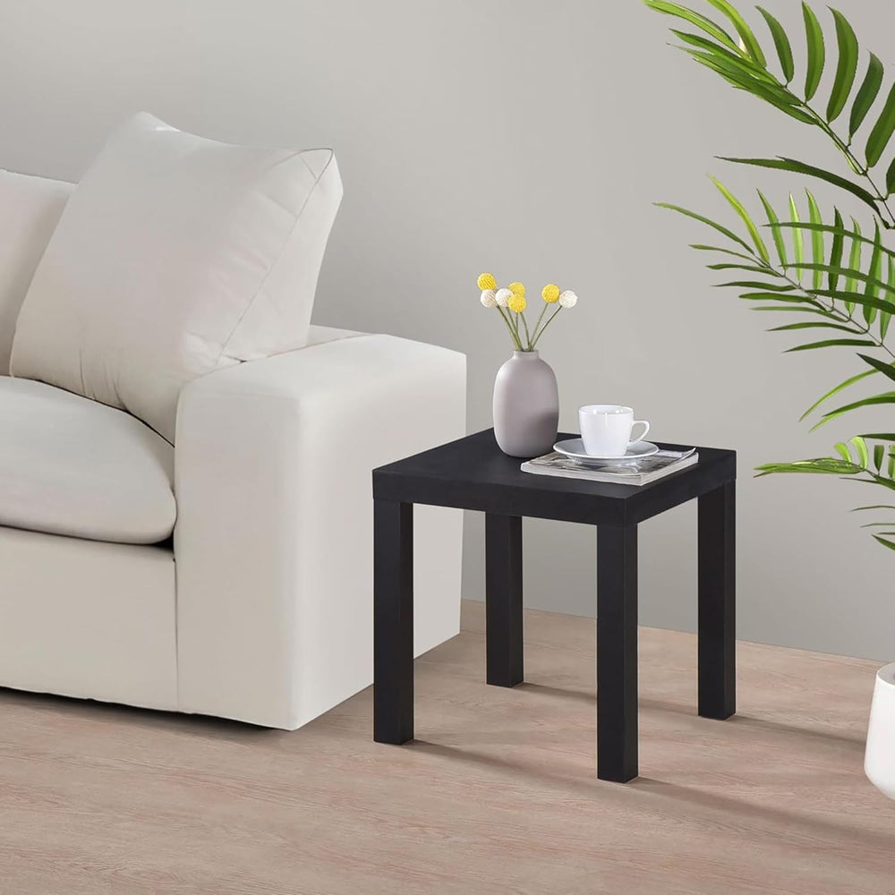 Kings Brand Furniture Zayne Modern Square Wood Parsons Side End Table for Bed...