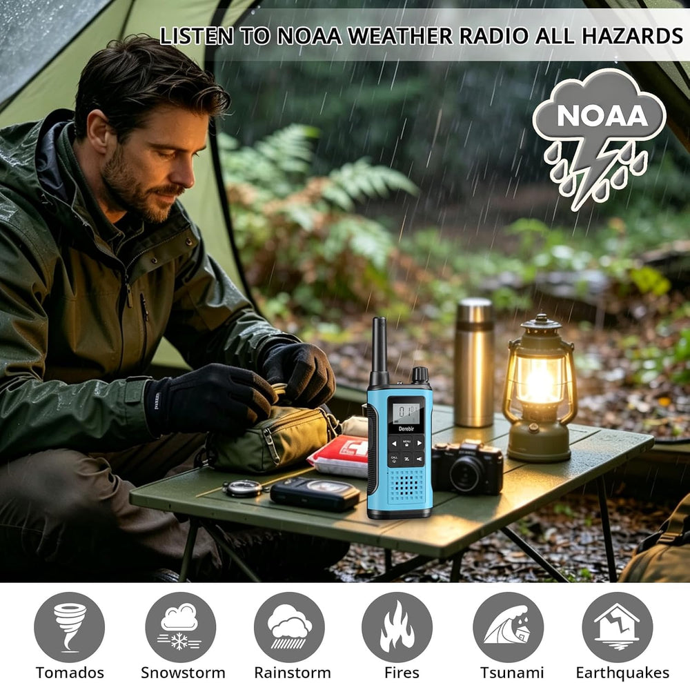 Rechargeable Walkie Talkies for Adults Long Range-4 Pack