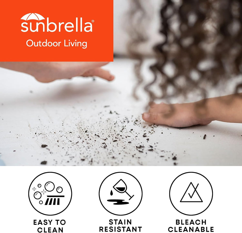 Honeycomb Outdoor Sunbrella Seat Pad for Patio Furniture, 20 x 19.5