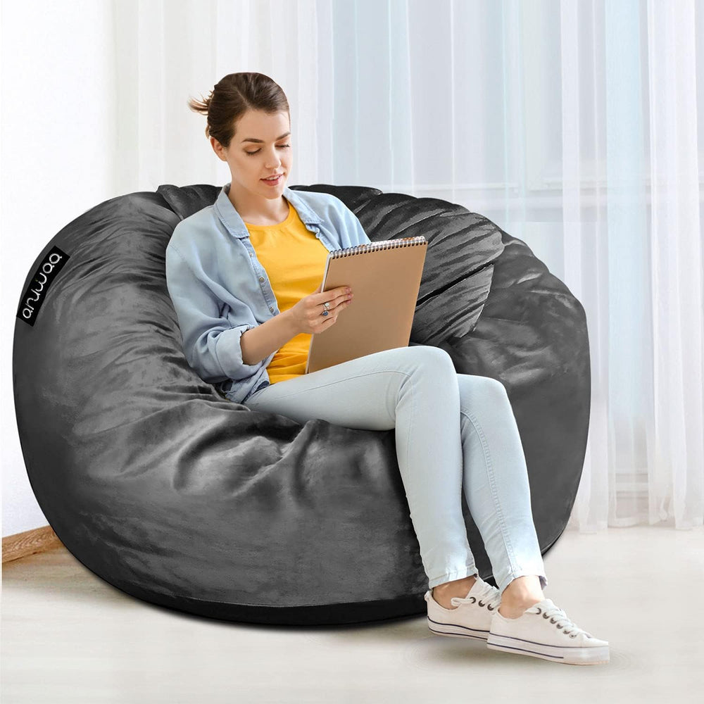 B0BR39KD7J | Gaming Cozy Chair Removable cover, Oversized Bean Bag with Backr...