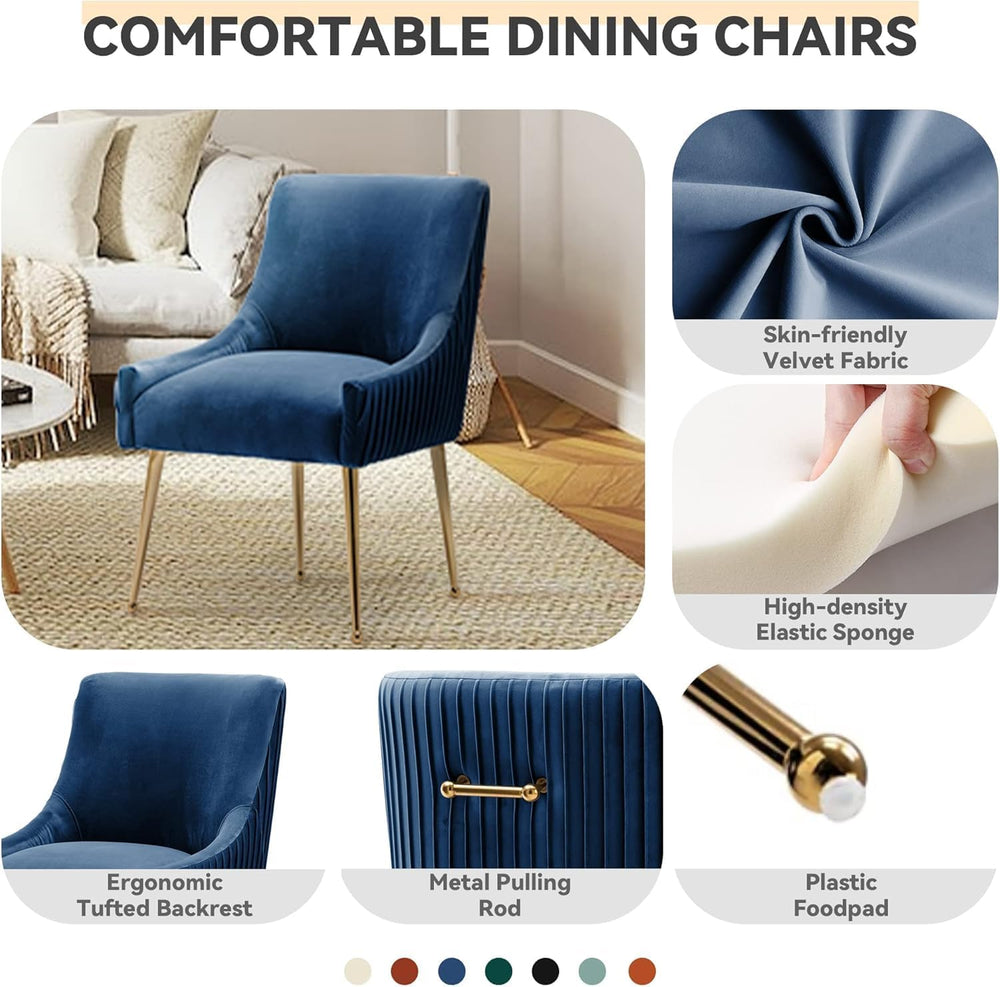 Dining Chairs, Accent Chairs Set of 4, Modern Upholstered Kitchen Dining Chai...