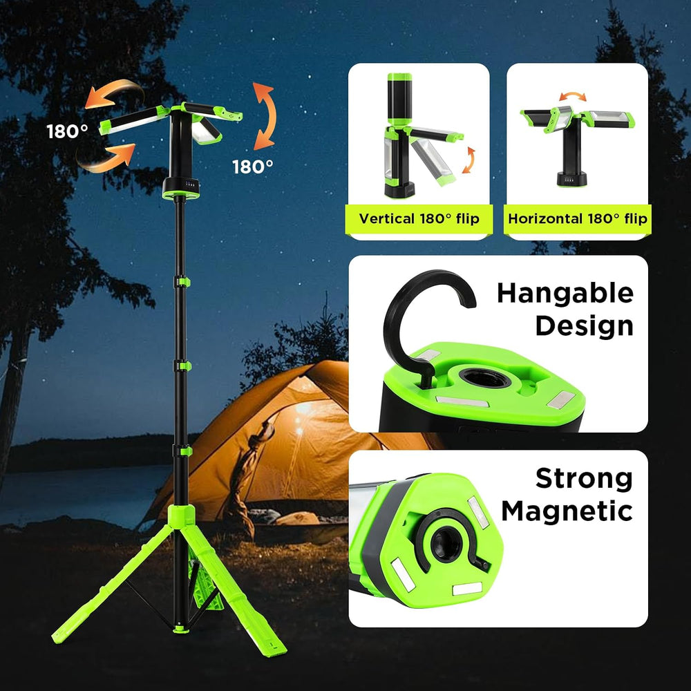 12000mAh Rechargeable Camping Light with Tripod Stand