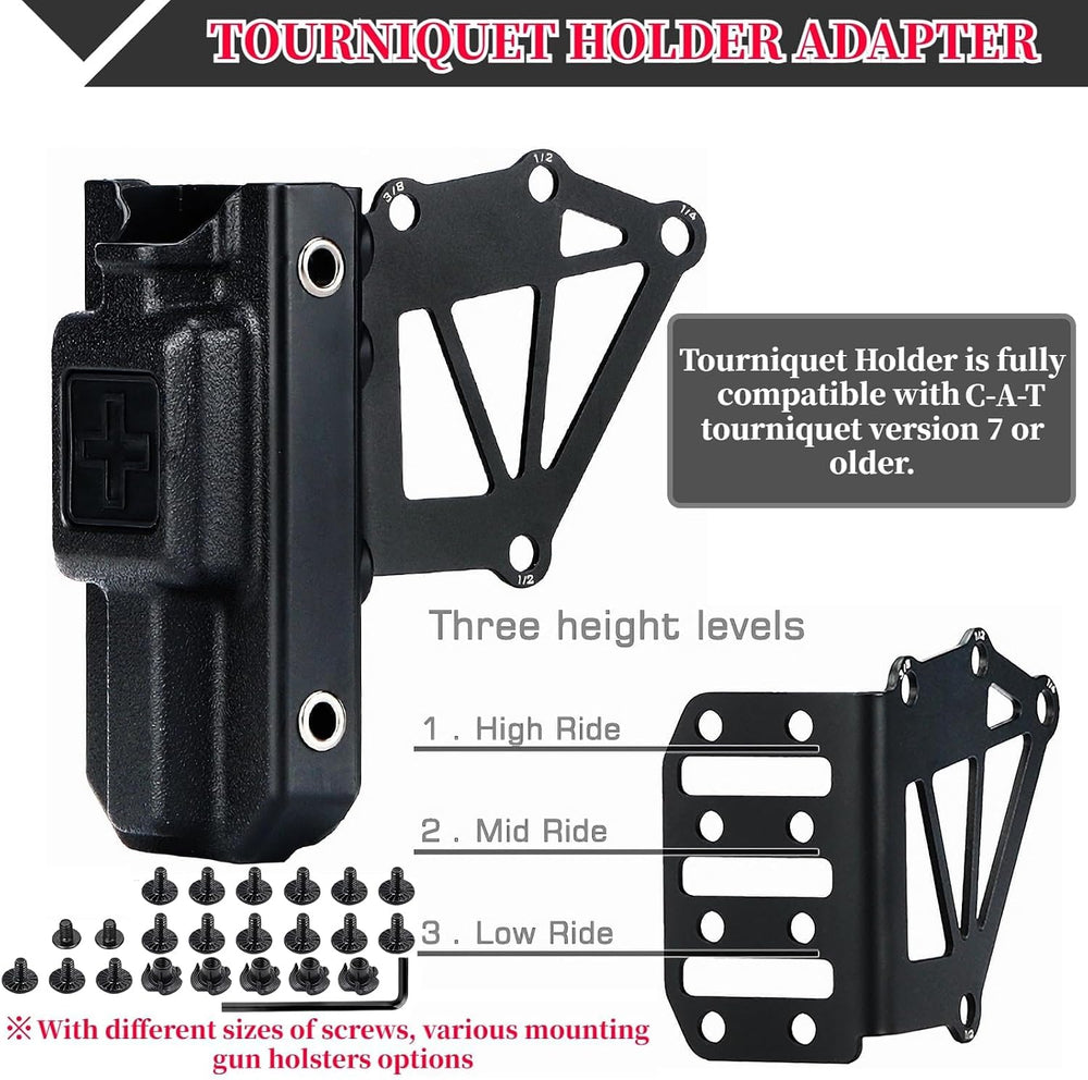 Tactical Holster Adapter Tourniquet Holder Mount, for Qls Quick Locking Syste...
