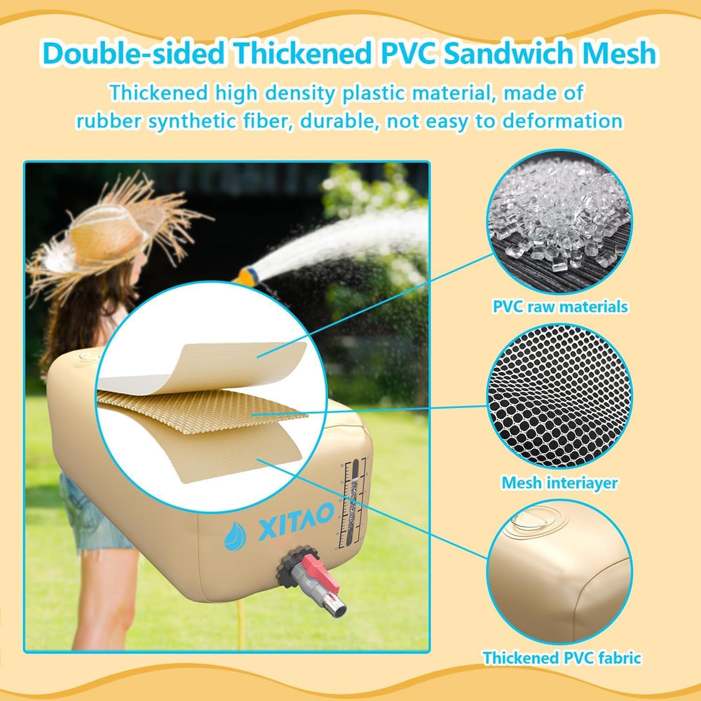XITAO Water Bladder Storage Containers, Water Tank Foldable Portable Water St...