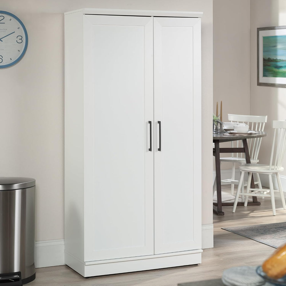 Sauder HomePlus Kitchen Storage Pantry Cabinet with Swing Door Storage and Ad...