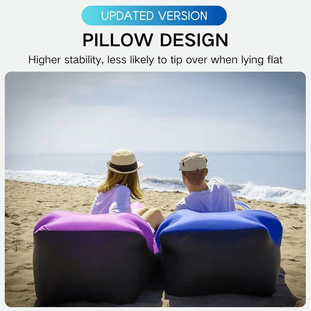 Inflatable Lounger Air Sofa Hammock, Inflatable Couch for Camping, Perfect fo...