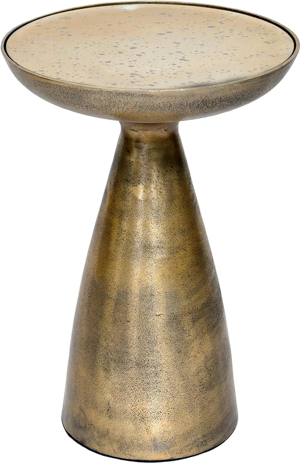 Hourglass Antiuqe Brass Side Table