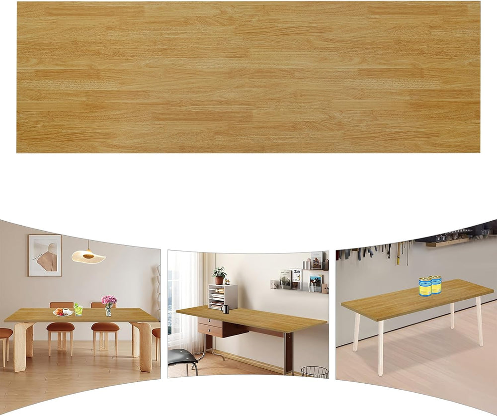 Butcher Block Countertop 70.86x23.62 Inch Plywood Rectangular Tabletop for Ki...