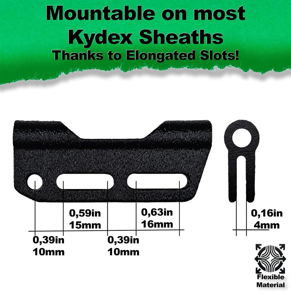 Fire Steel Holder for Kydex Sheath With Fire Starter Kit, Camping Essentials,...