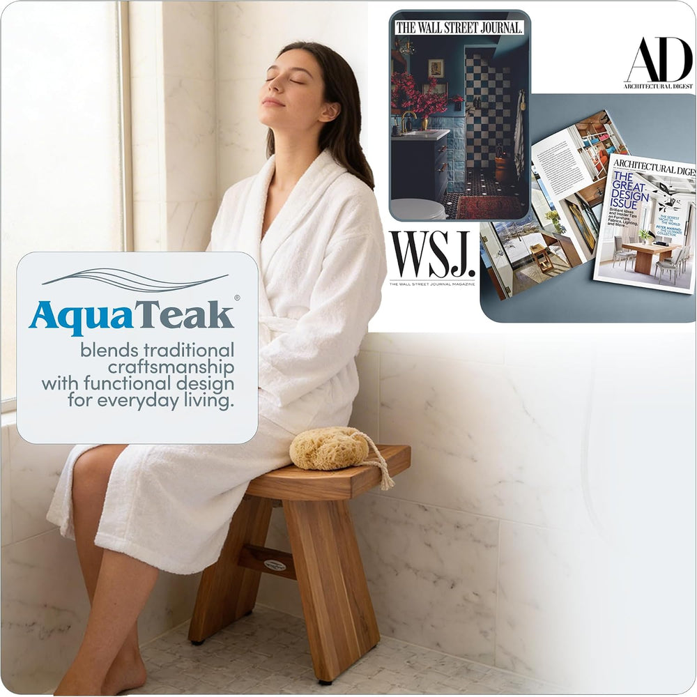 AquaTeak Asia 18" Teak Shower Bench