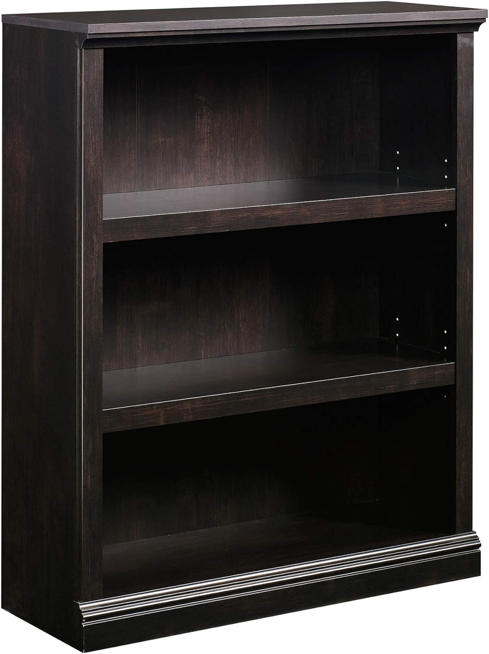 Sauder 3 Tier Book Shelf Wooden Bookcase Multipurpose Bookshelf for Home Offi...