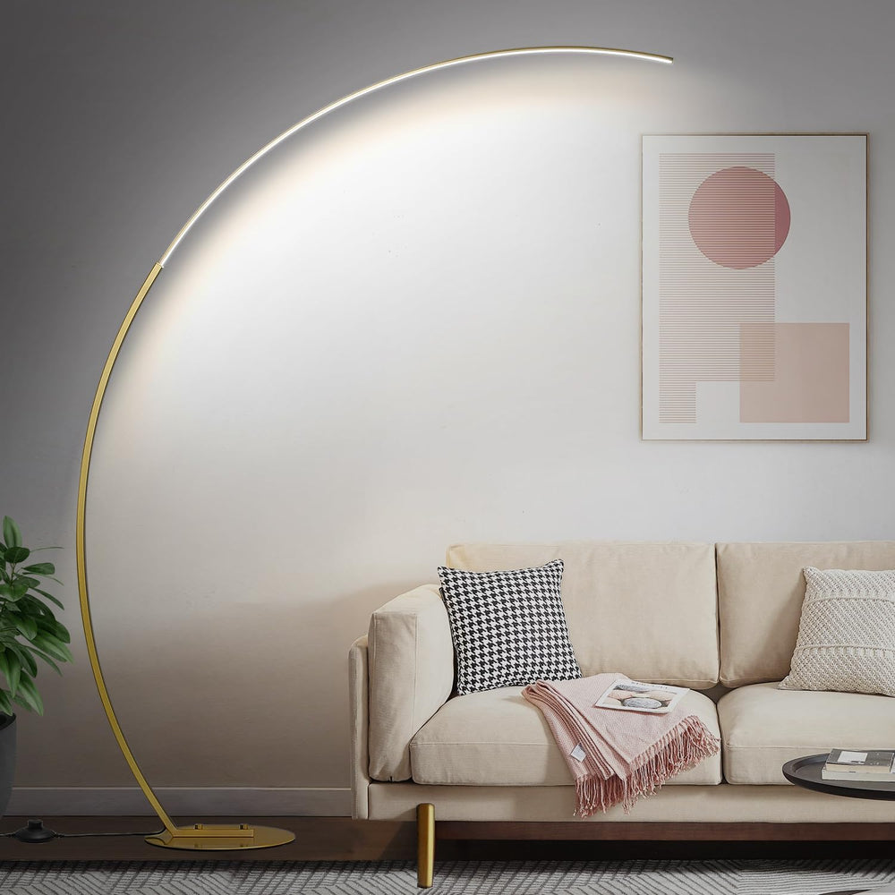 Dimmable LED Floor Lamp with 3 Color Temperatures, Ultra Bright 2000LM Gold A...