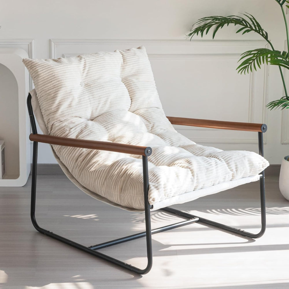 MAXYOYO Modern Accent Chair, Comfy Living Room Chair with Metal Frame | Accen...