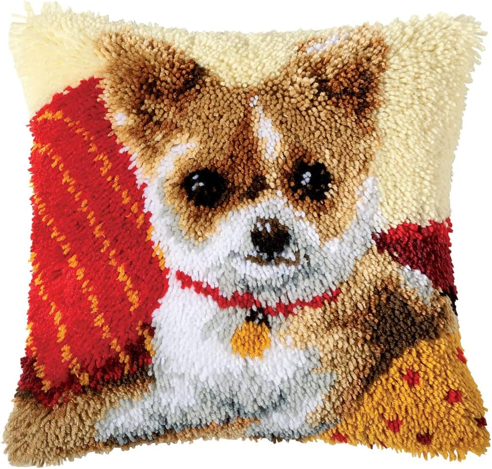 Vervaco Chiwawa Latch Hook Cushion, Multi-Colour