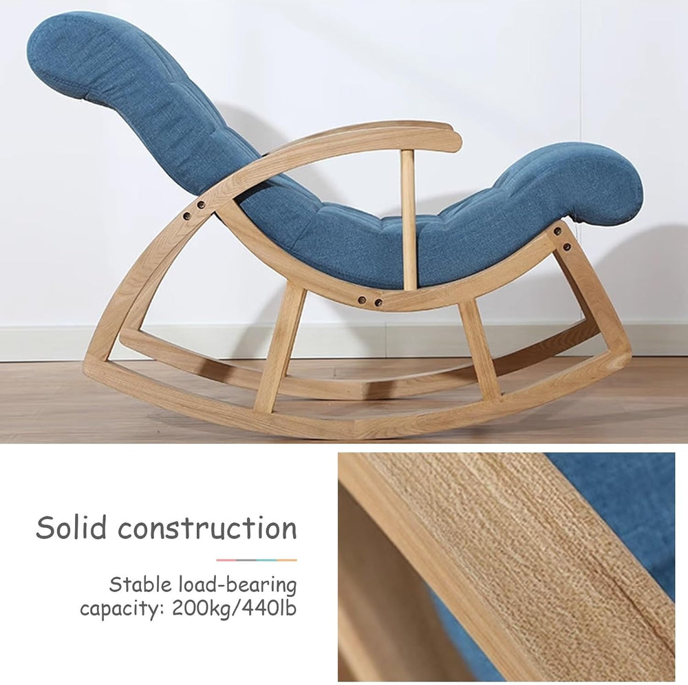 Reading Rocking Chair, Upholstered Glider Armchairs, Reclining Accent Chair w...