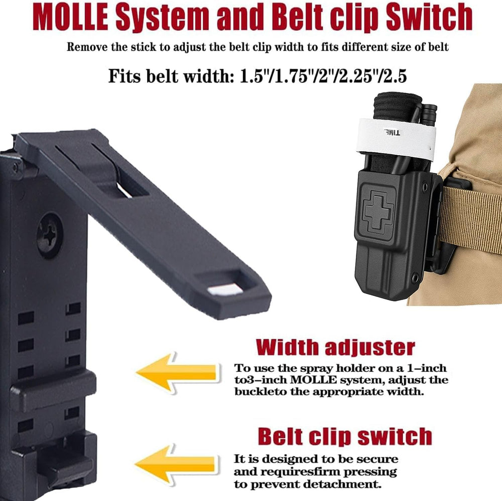 Tactical Tourniquet Holder for CAT GEN 7 or Older,MOLLE Holster with QLS Adap...