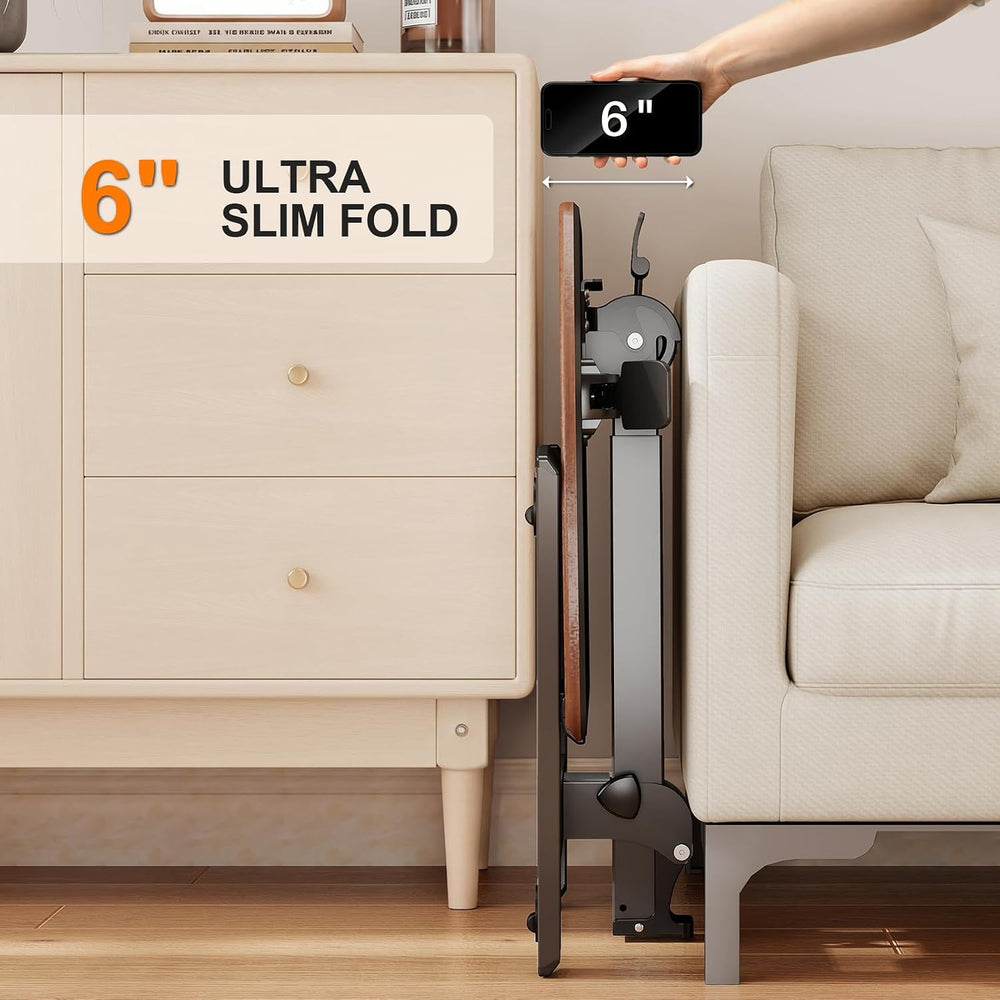 Folding Standing Desk with Wheels: No-Assembly, Height Adjustable