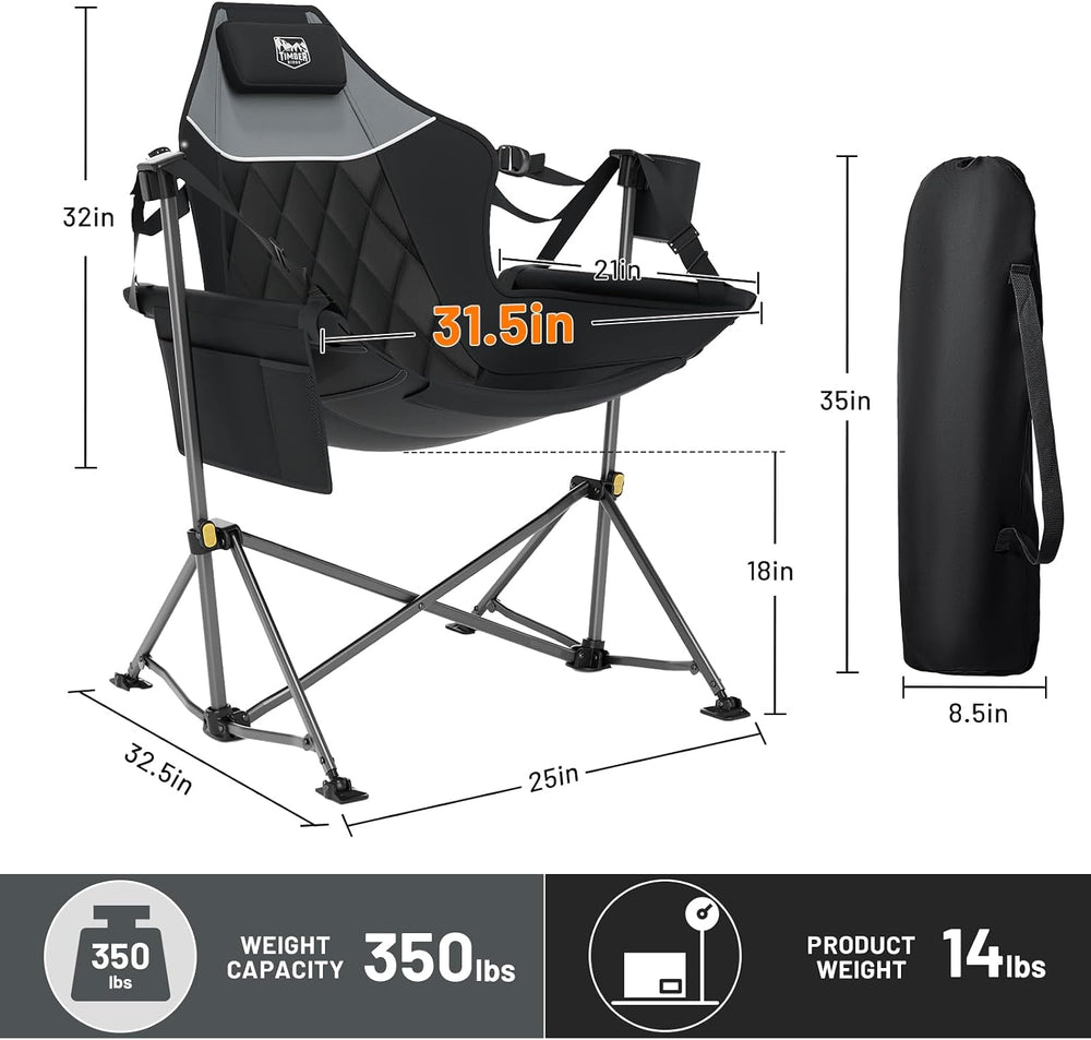 TIMBER RIDGE Hammock Camping Chair, Portable Oversized Swinging Camp Chairs |...