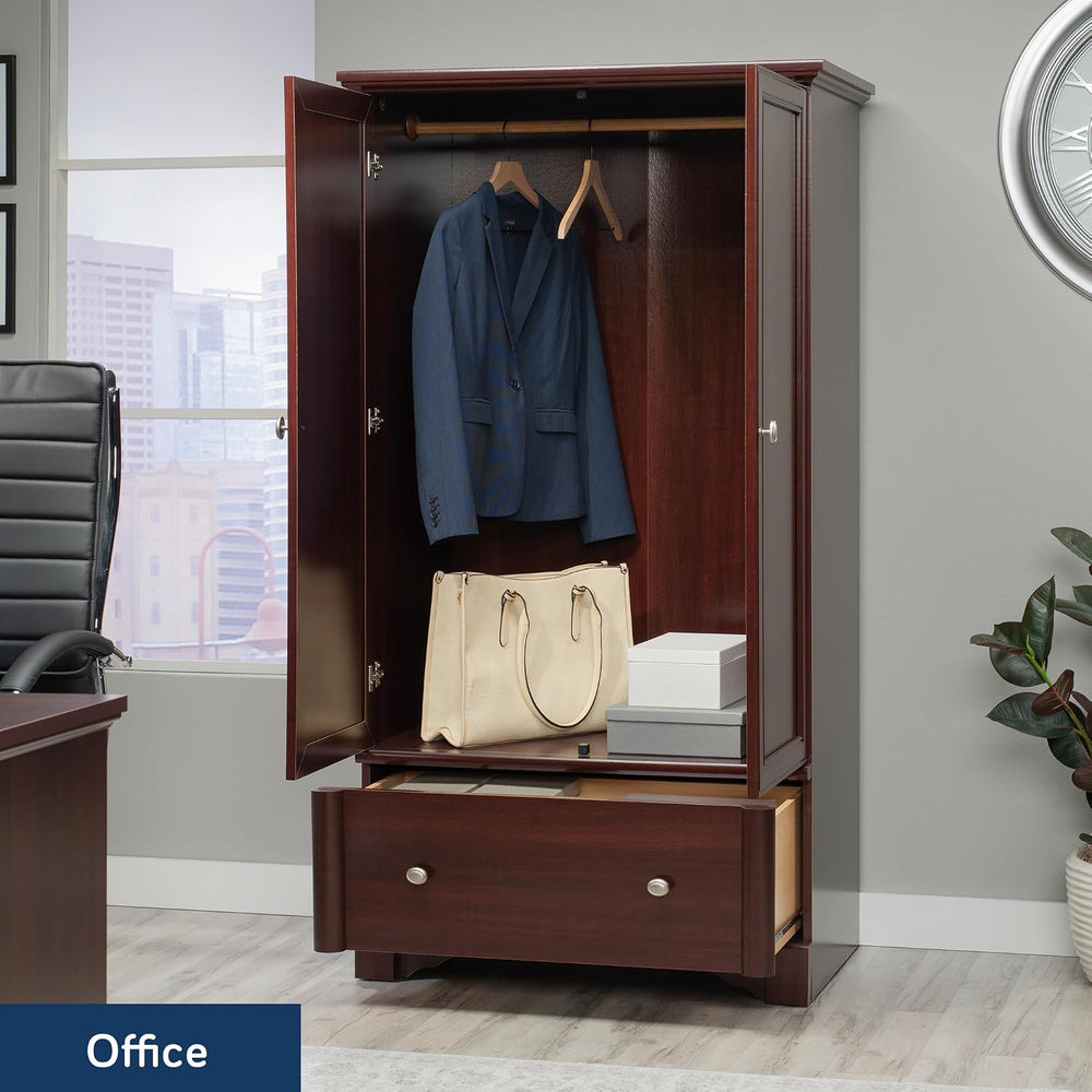 Sauder Palladia Armoire, Select Cherry finish