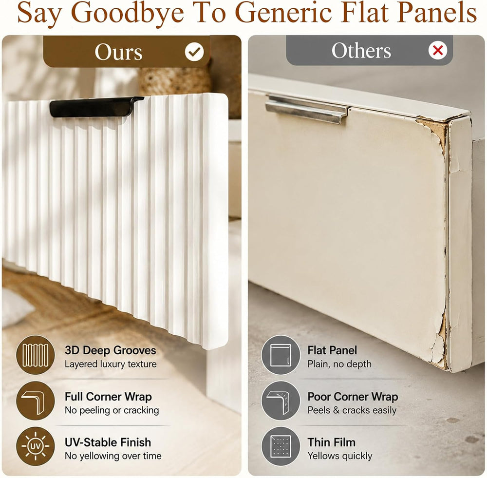 Bathroom Storage Cabinet, 51.2" H 5-Tier Freestanding Pantry Cabinet wit...