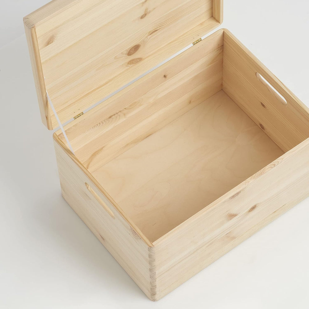 Zeller 13152 Boite multi-usage en bois de conifère avec couvercle, 40 x 30 x ...