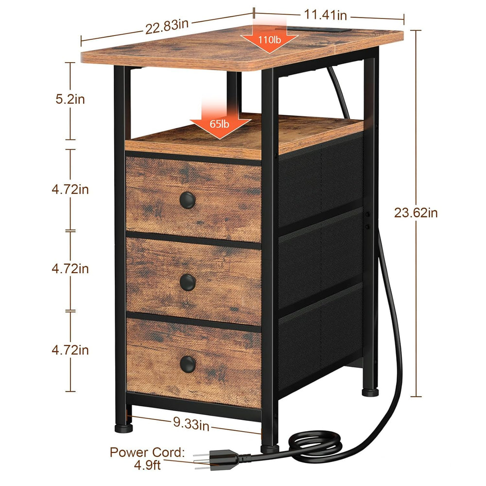 AMHANCIBLE End Tables, C Shaped