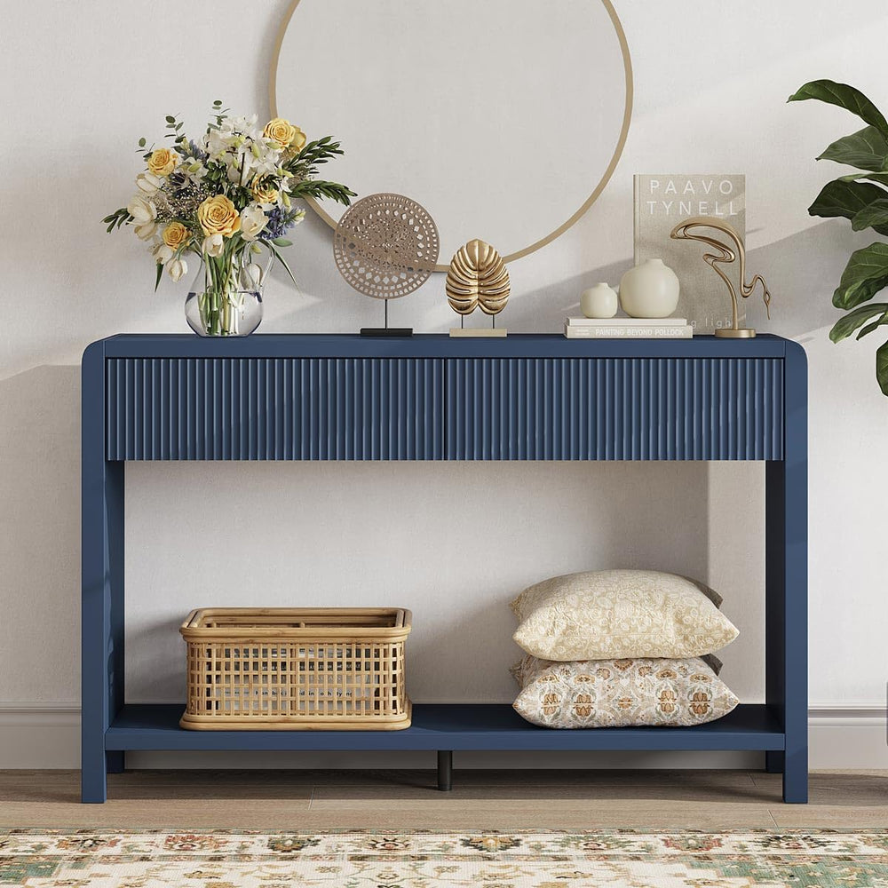 FATORRI Console Sofa Table for Entryway, 47.2 Inch Wood Hallway Tables for Li...