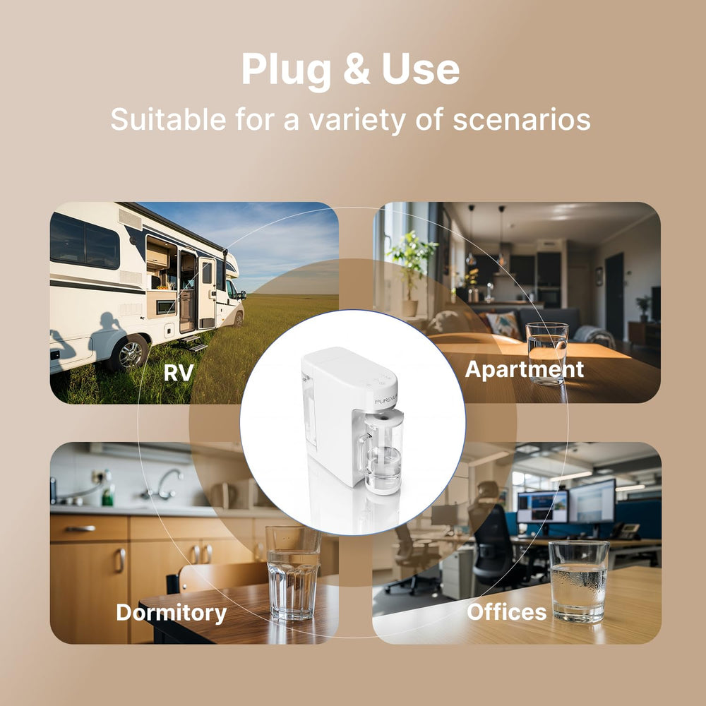 PR1-A Countertop UV Reverse Osmosis Water Filter System, RO Filtration