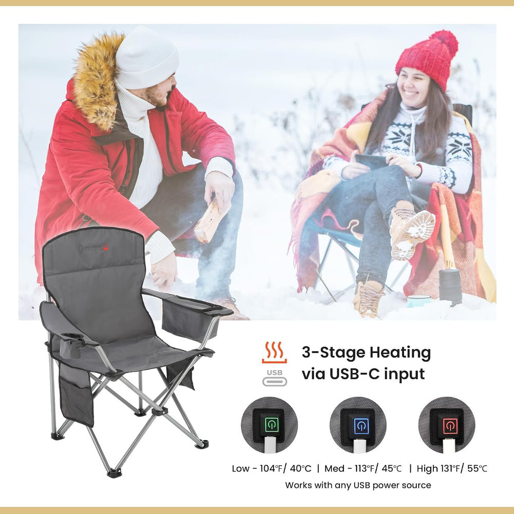 Folding Hammock Chair, Heavy Duty Camping Seat | Removable Footrest, Padded C...