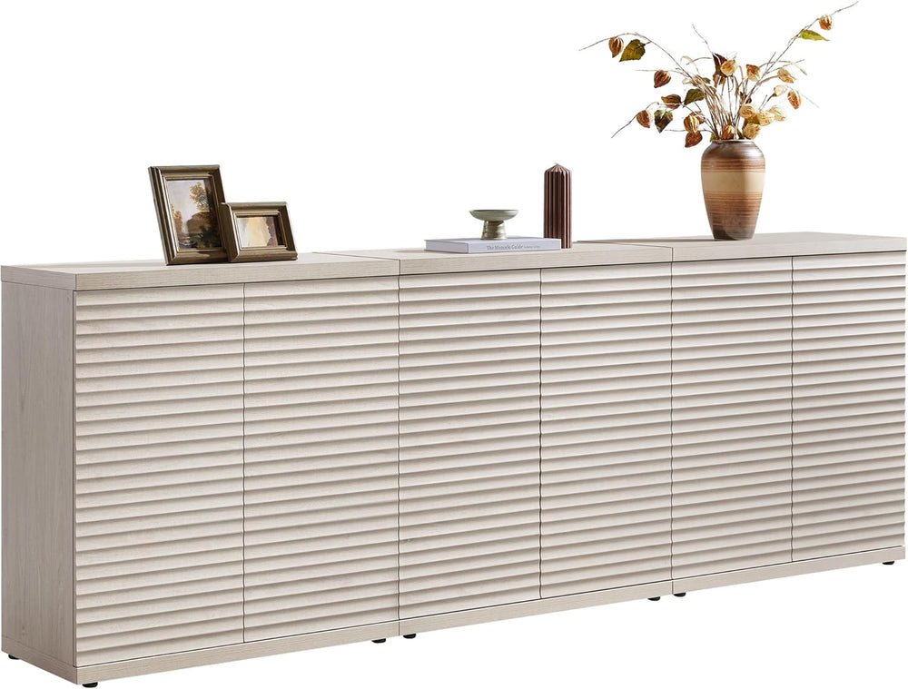 SICOTAS Buffet Cabinet with Storage Accent Sideboard Modern Credenza with Doo...