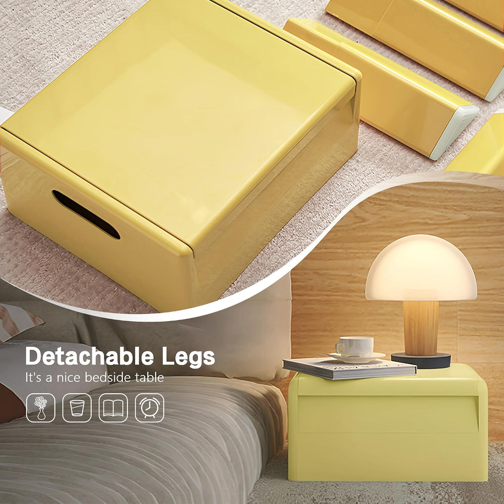 Colorful ABS Plastic Nightstand Detachable Storage Side Table Stool | Tool-Fr...