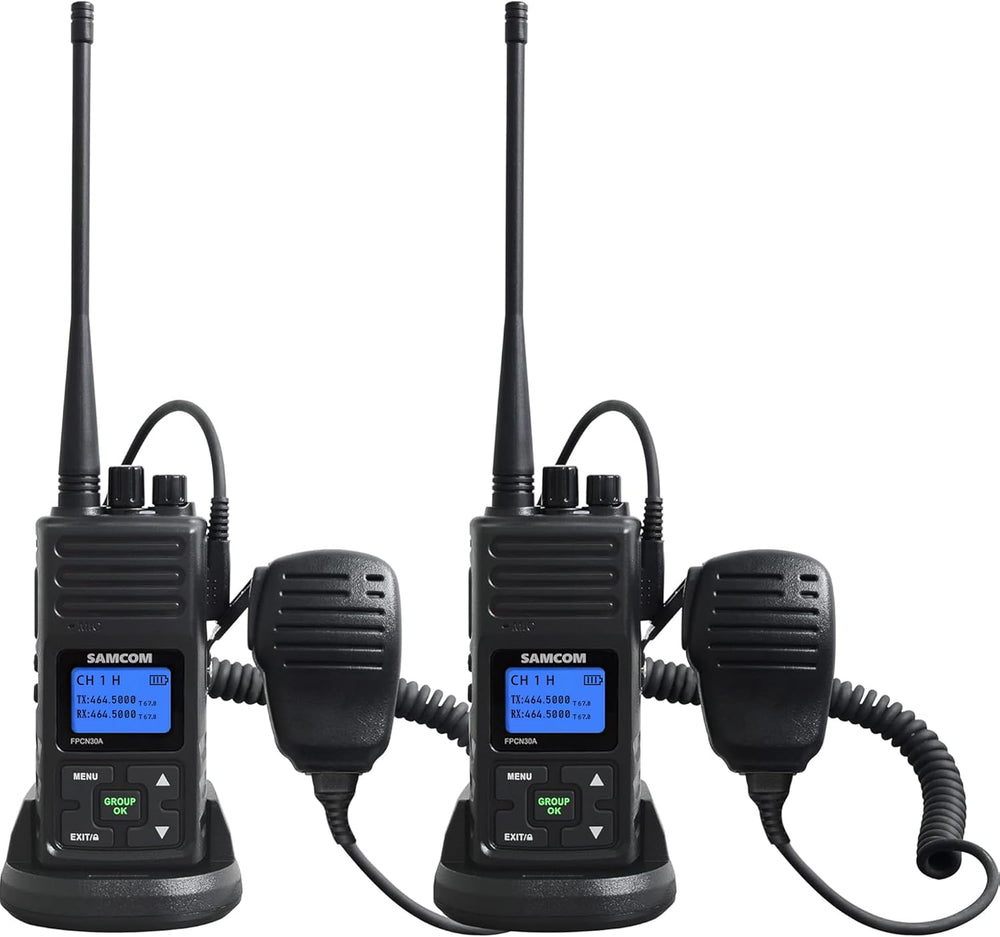 FPCN30A 5 Watt Two Way Radio with Speaking Mic- 2 Packs