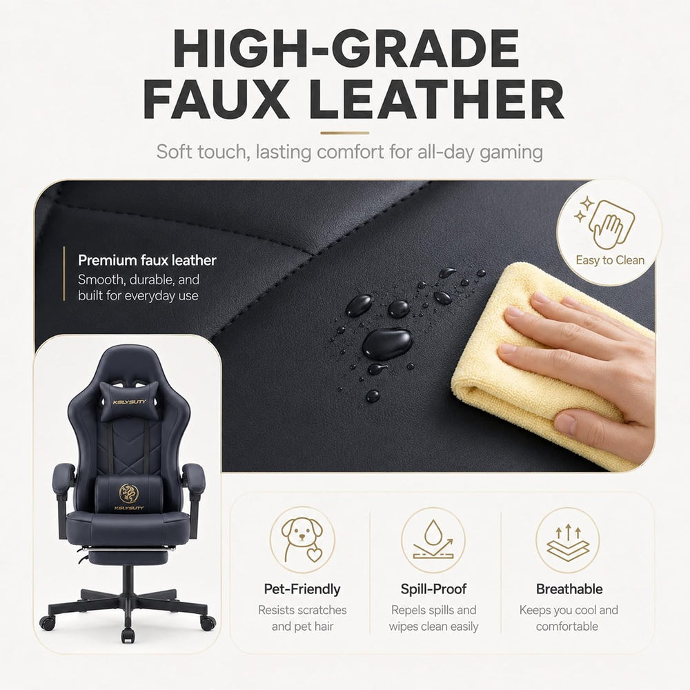 Office Desk Computer Gaming Chair for Adults, Ergonomic High Back Gamer Chair...