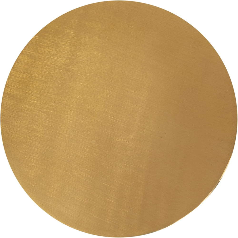 Kate and Laurel Saxena Modern Round Metal Drink Table, 8 x 8 x 24, Gold, Meta...