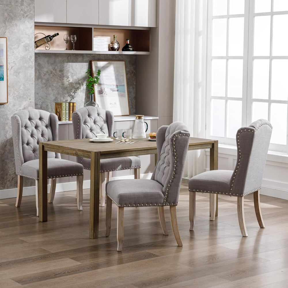 Ya-Home Modern Tufted Dining Chairs Set of 8, Upholstered Kitchen Room Side C...