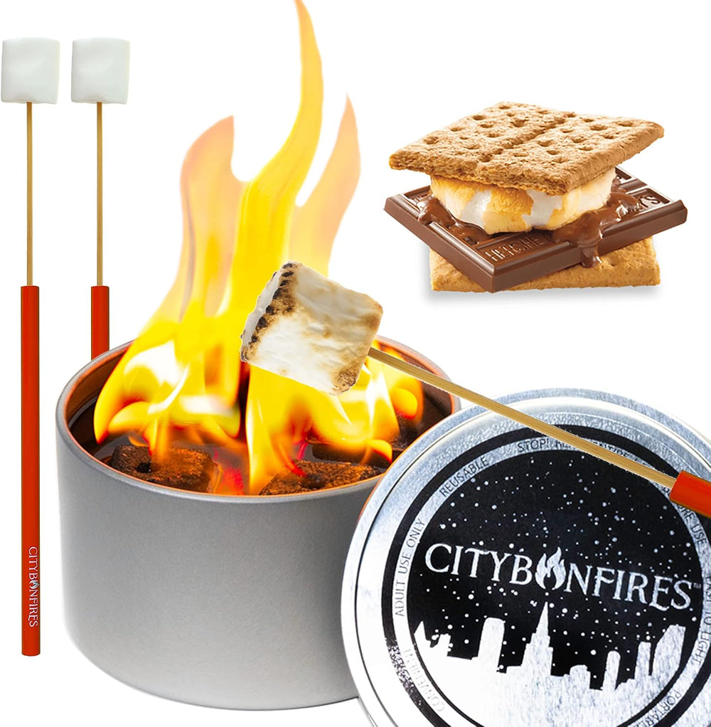 City Bonfire S'Mores Night Pack | 1 City Bonfires | Makes 4 S’Mores | Por...