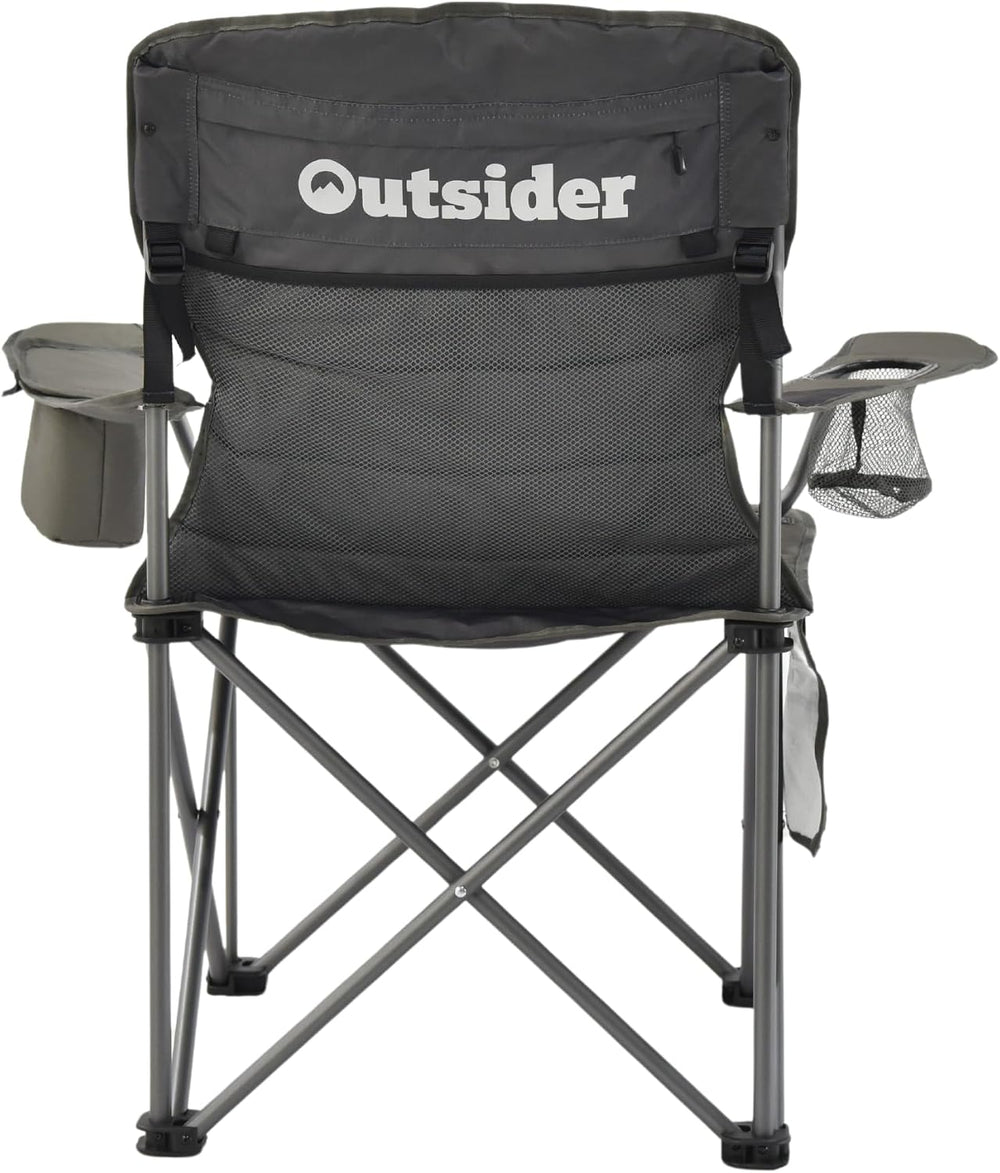 OUTSIDER Oversized Camping Folding Chair, Heavy Duty 500 LBS Portable Foldabl...