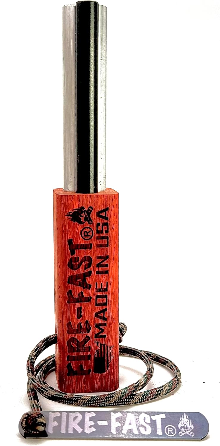 Fire-Fast Trekker. Best Emergency Waterproof Survival Fire Starter. Magnesium...