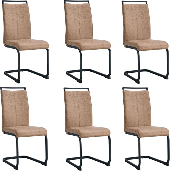 AZmac Modern Dining Chairs Set of 6,Armless Kitchen Chairs,Dining Room Chairs...