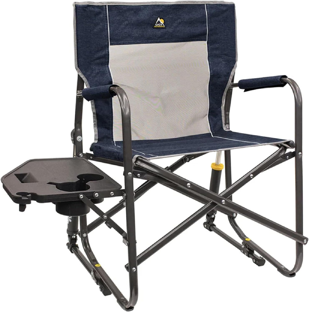 GCI OUTDOOR Freestyle Rocker with Side Table Camping Chair | Portable Folding...