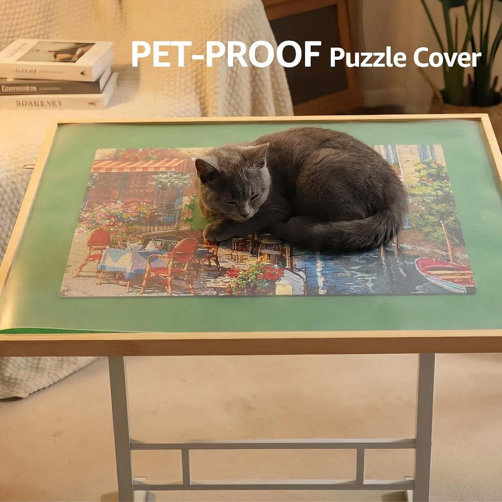 Fanwer 1500 Pieces Tilting Puzzle Table with 4 Drawers & Cover for Adults