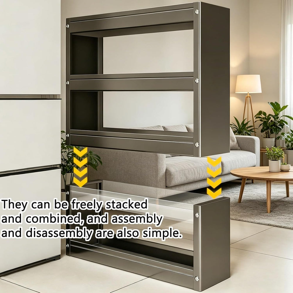 Kitchen Storage Cabinet, Slender Utility Fridge Gap Space Saving Pantry Organ...