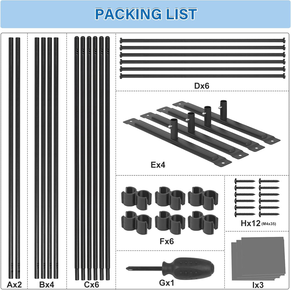 AKTOP 3 Panel Room Divider, 103" W x 70" H Folding Privacy Screen, ...