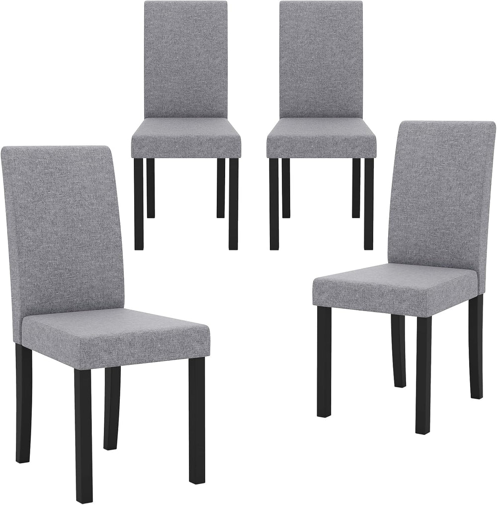 GOFLAME Upholstered Dining Chairs Set of 4, Fabric Kitchen Chairs with Padded...