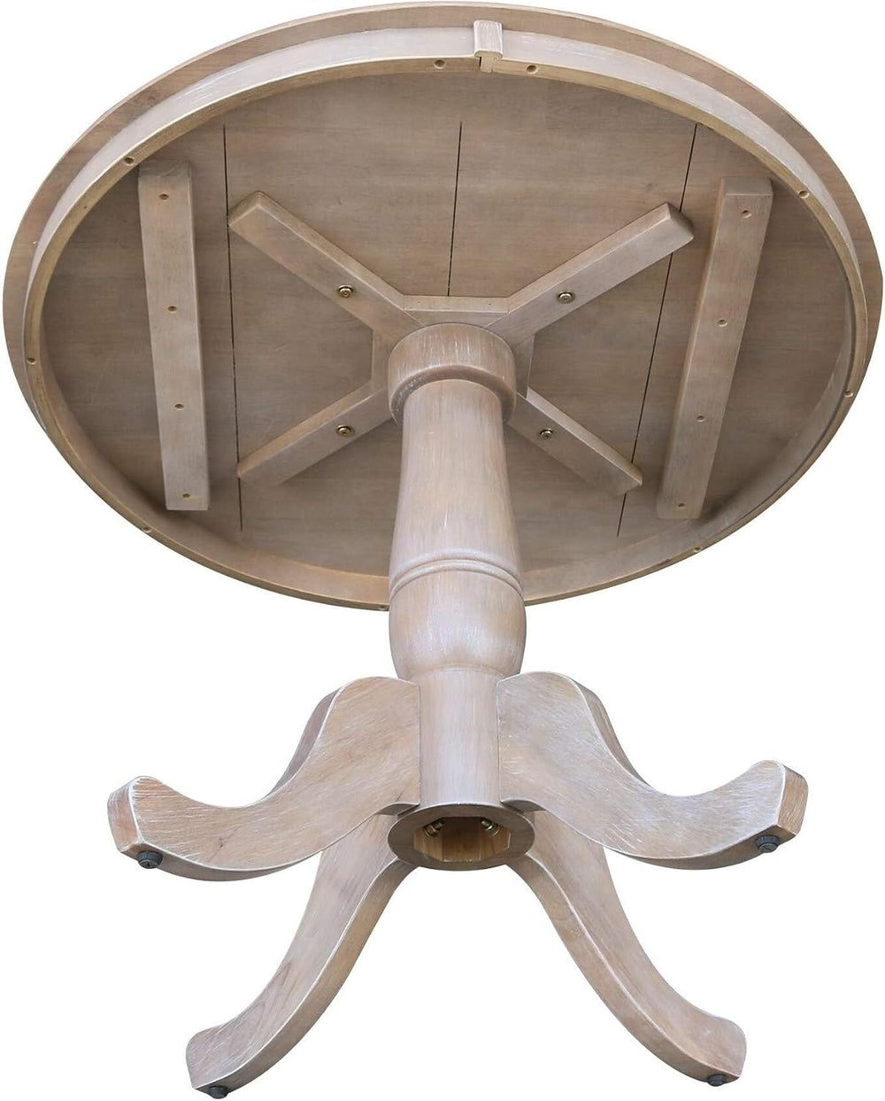 International Concepts 36" Round Top Pedestal Table-28.9" H, Washed...